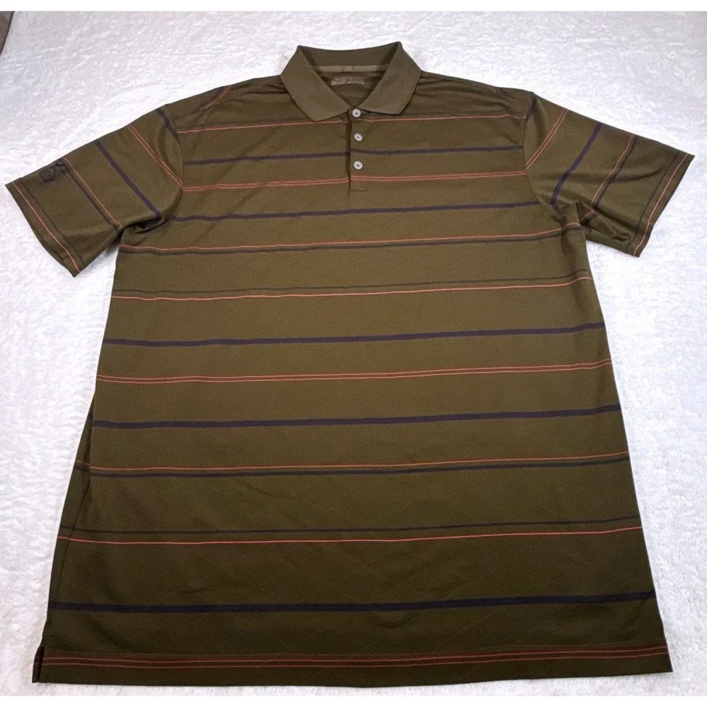 Nike Golf Dri-FIT Mens XXL Texas Star Golf Course Dark Olive Green Polo Shirt